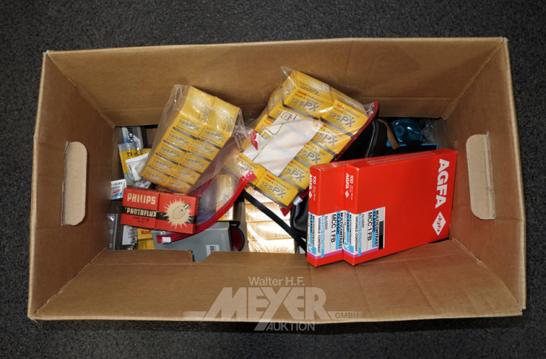 gr. Posten div. Kamera-Zubehör, Filme,