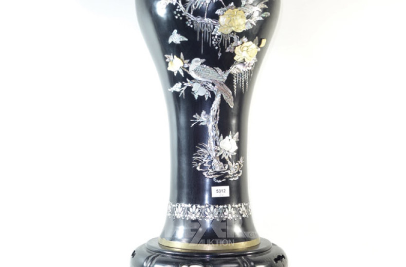Metall-Bodenvase,
