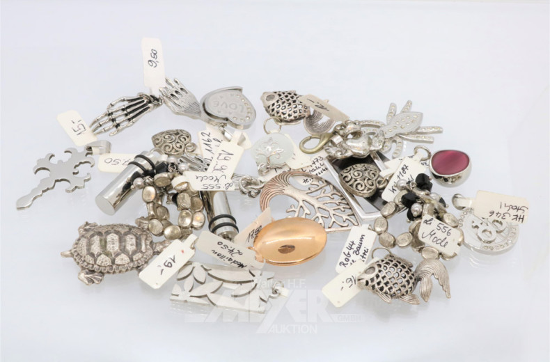 Posten Eselstahl-Kettenanhänger,