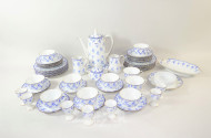 Porz.- Teeservice ''Fürstenberg'', weiß,