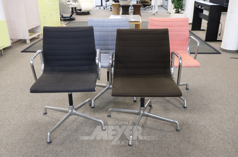 4 Konferenzstühle, drehbar,