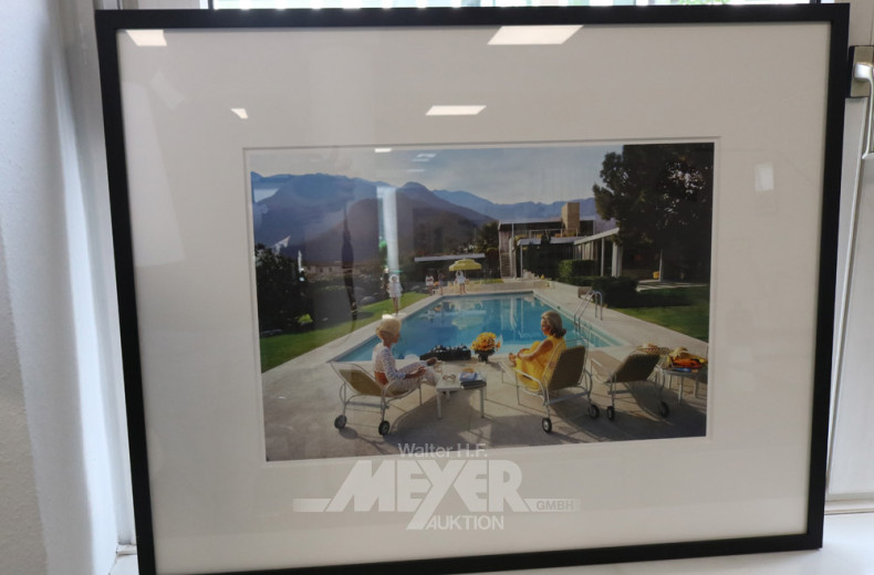 2 moderne Bilder im Wechselrahmen,