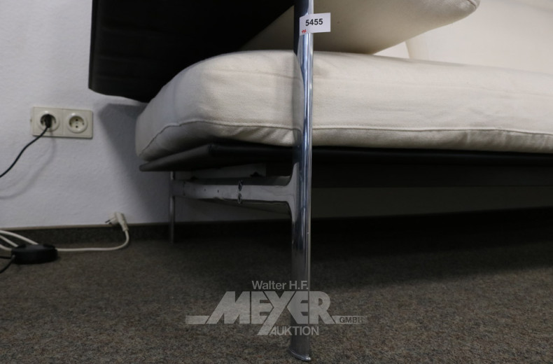 Stoffsofa, 3-Sitzer, Leinen weiß,