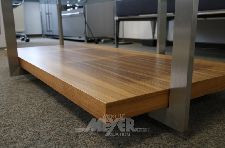 Wohnzimmertisch mit Glasplatte,