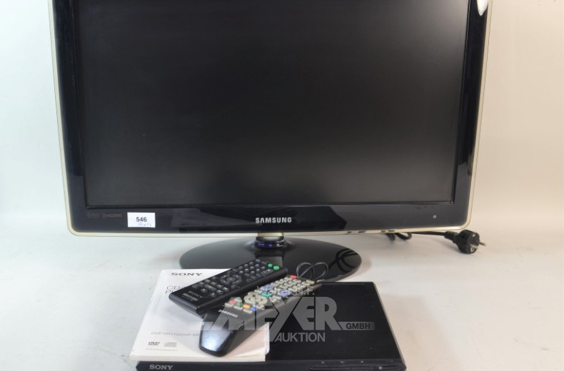 CD-Player, SONY, 1 TV-Gerät, SAMSUNG 24''