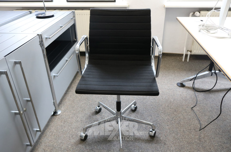 Bürodrehstuhl, schwarz,