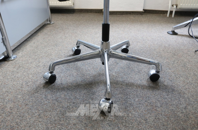 Bürodrehstuhl, schwarz,