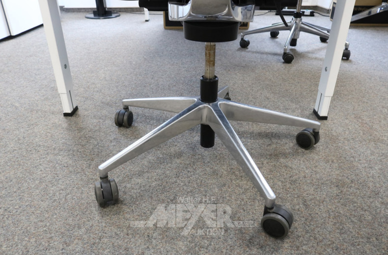 Armlehn-Bürodrehstuhl, Hochlehner,