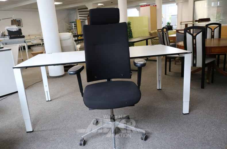 Armlehn-Bürodrehstuhl, Hochlehner,