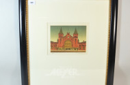 Lithographie ''Bahnhofsansicht''