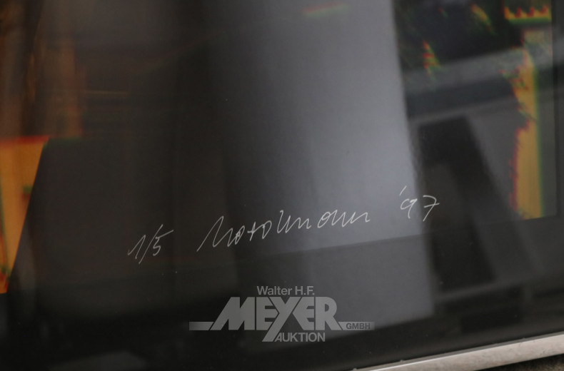 modernes Bild ''Häuserzeile Time'',