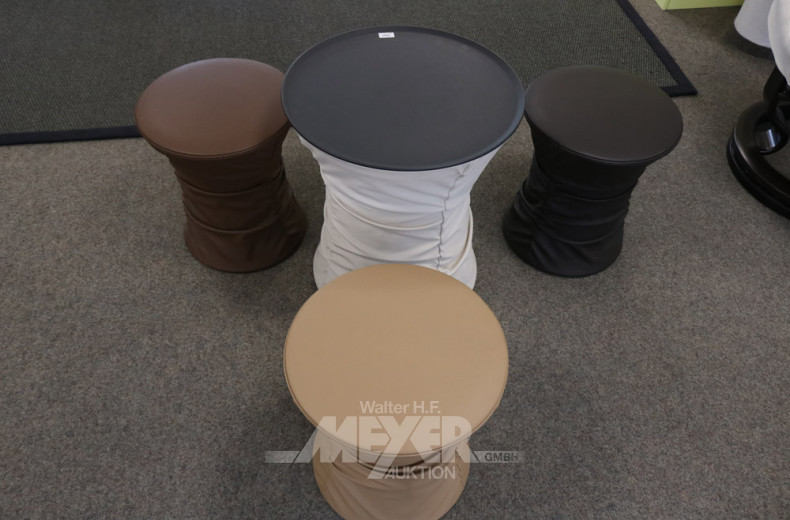 kleine Sitzgruppe, Lederbezug,