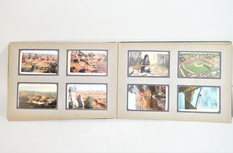 2 Alben mit Postkarten-Sammelbildern und