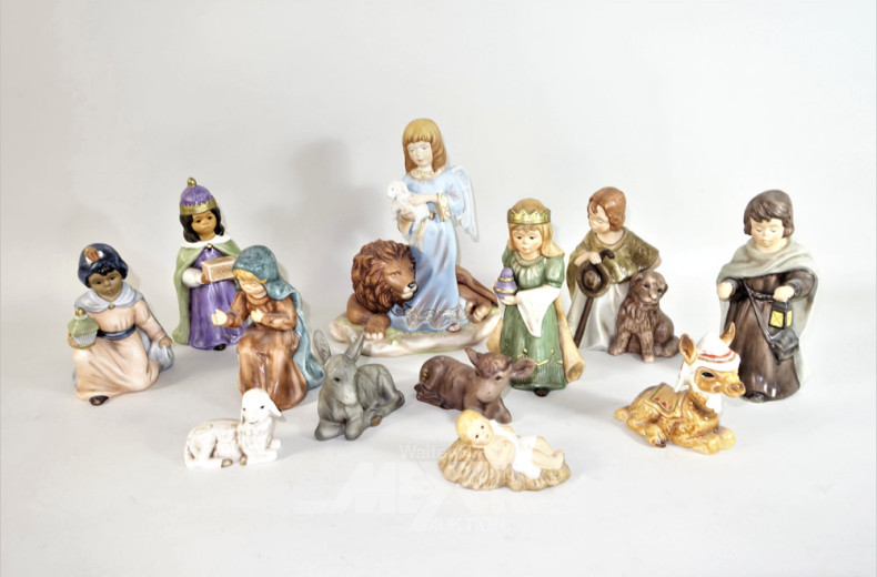 Posten Porz.-Krippenfiguren und Engel