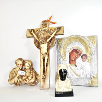 Posten sakrale Kunst: Kruzifix, Madonna,