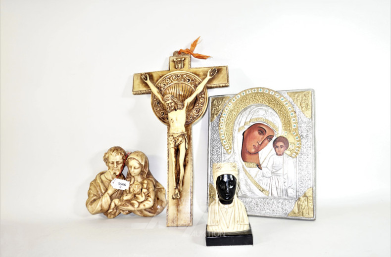 Posten sakrale Kunst: Kruzifix, Madonna,