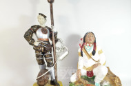 4 Figuren (Dick u. Doof, Clown, Indianer)