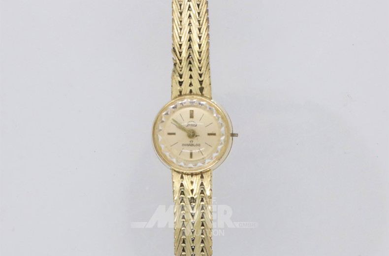 Damenarmbanduhr FICO, 585er GG,