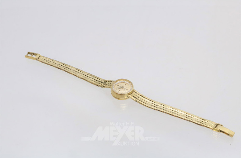 Damenarmbanduhr FICO, 585er GG,