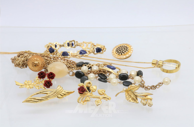 Posten Modeschmuck: Broschen, Ketten