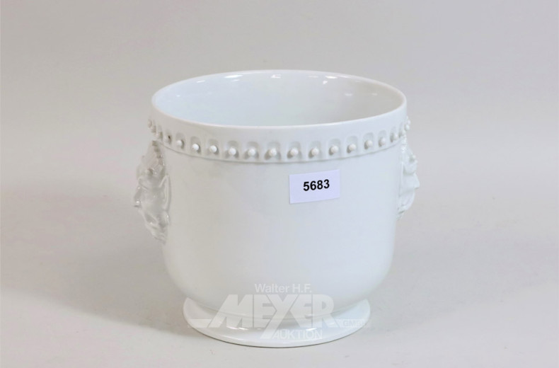 Überfangtopf MEISSEN, weiß,