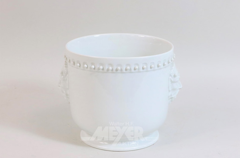 Überfangtopf MEISSEN, weiß,