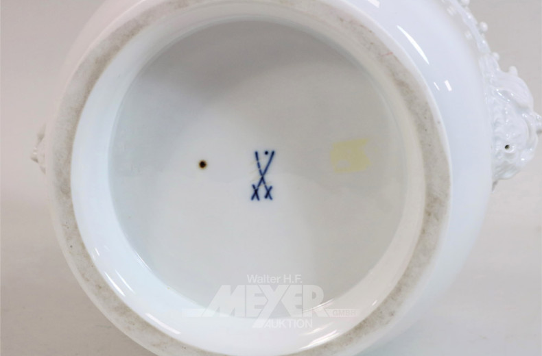 Überfangtopf MEISSEN, weiß,
