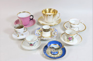 8 Sammeltassen, tlw. bestossen