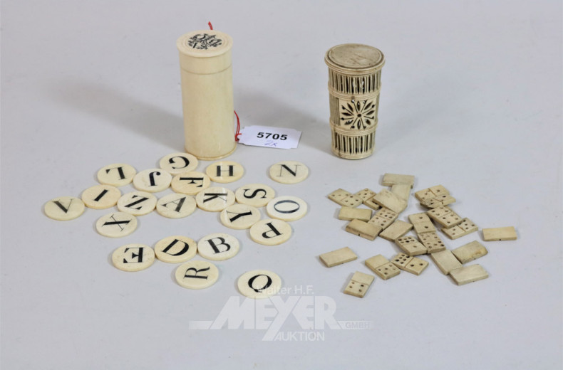 2 kl. Dosen Hornschnitzerei: