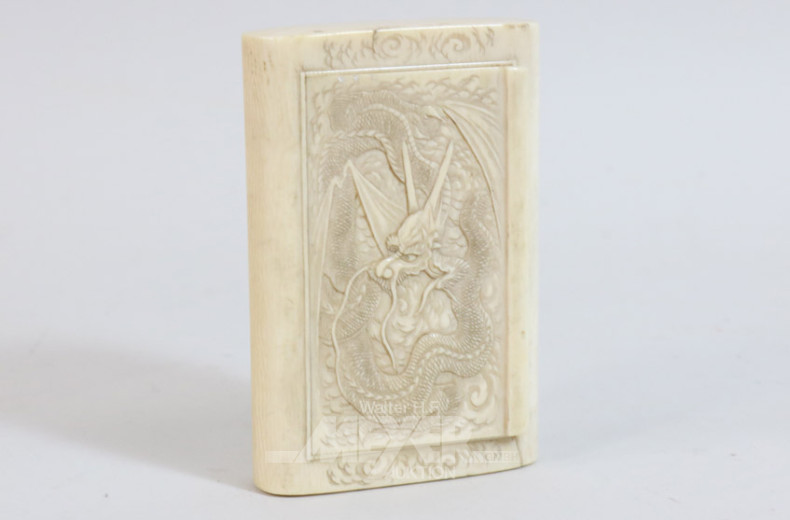 Schnupftabackdose, Hornschnitzerei,