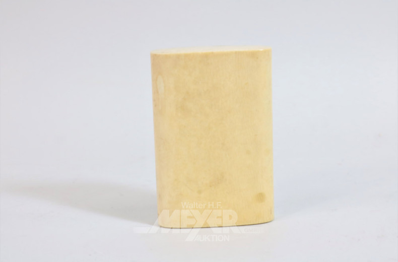 Schnupftabackdose, Hornschnitzerei,