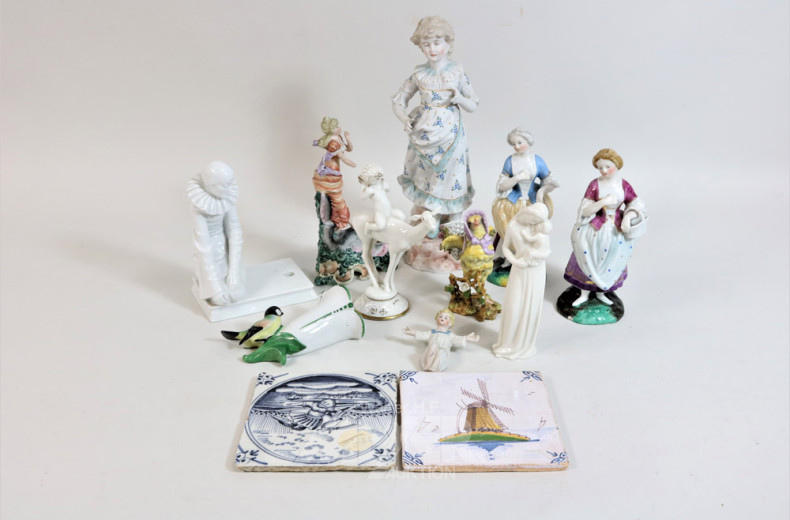 Porzellan- u. Karamikfiguren, u.a.