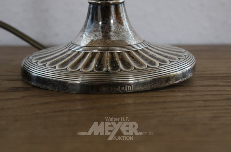 kl. Tischlampe, engl. Silberfuß
