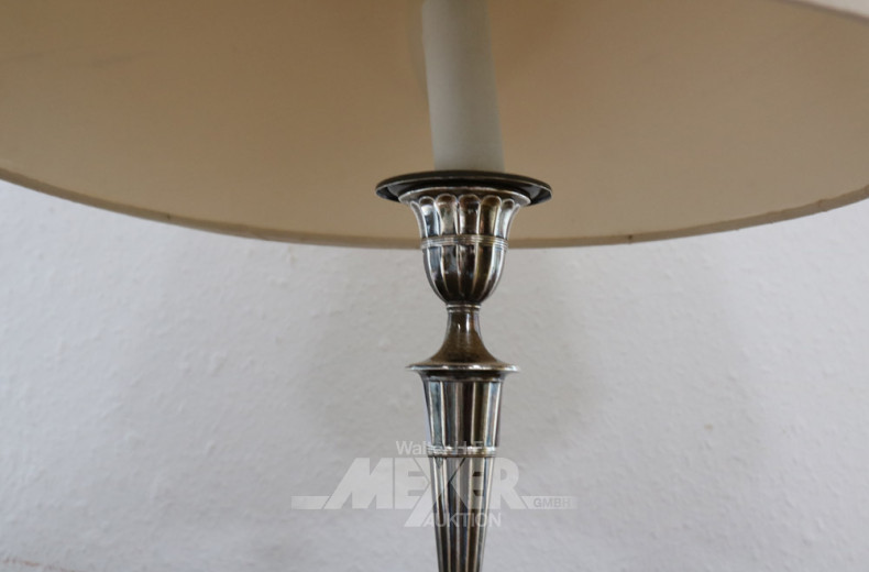 kl. Tischlampe, engl. Silberfuß