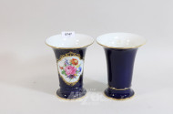 2 Porzellan-Vasen MEISSEN,