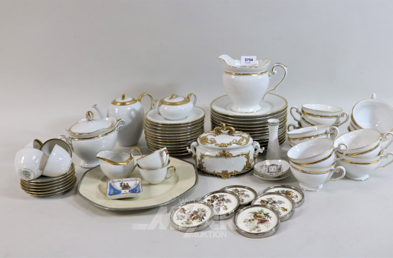 Posten versch. Porzellan-Serviceteile,