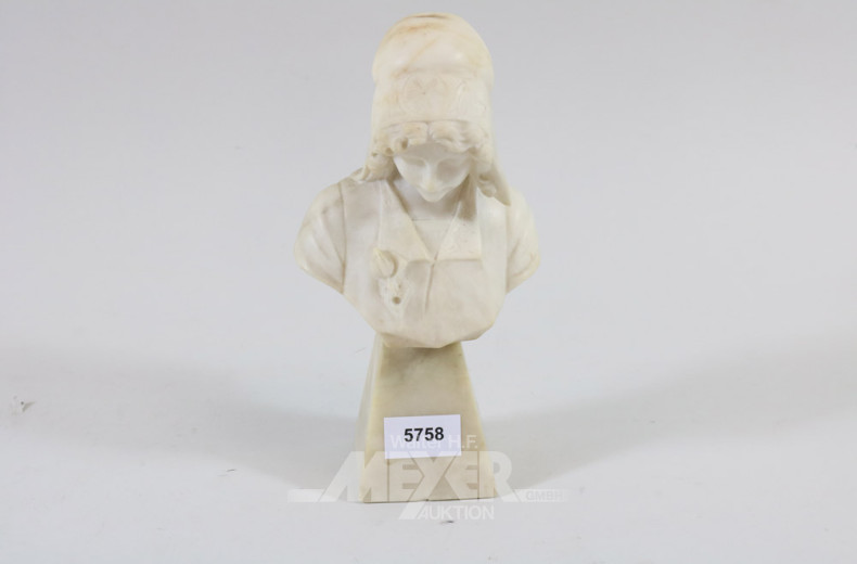 Büste ''Mädchen'', Alabaster