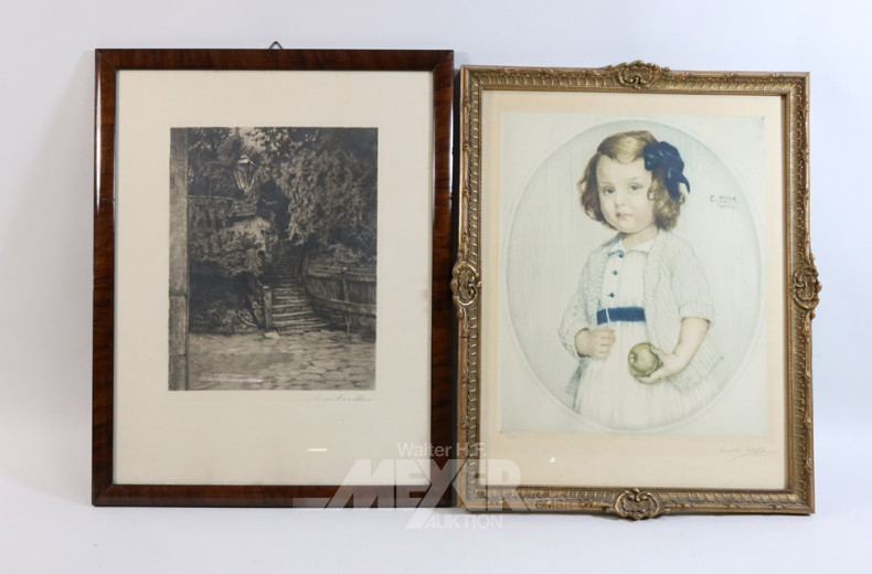 Posten versch. Drucke und Radierungen,