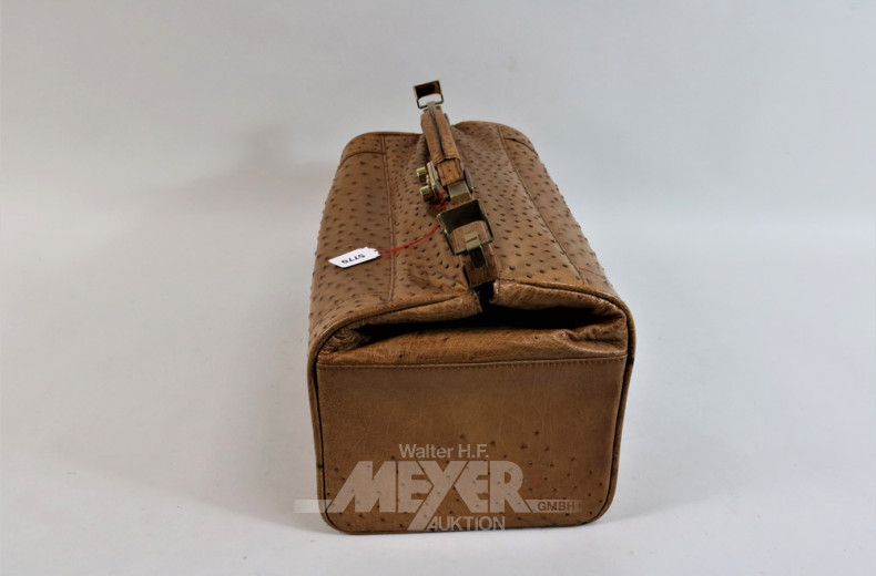 ''Arztkoffer'', Straußenleder