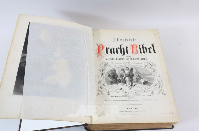 ''Pracht-Bibel'' datiert 1865,