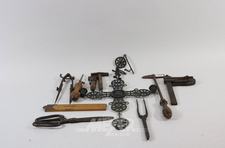 kl. Posten antiker Handwerkzeuge: