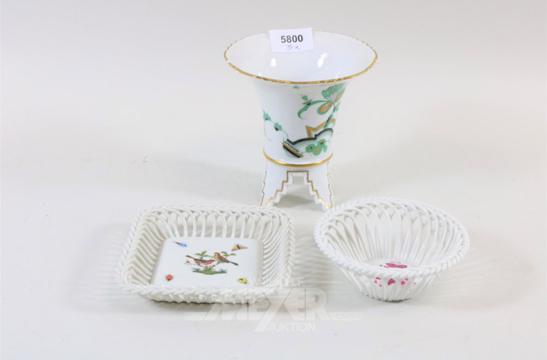 Porz.-Vase im Art-Deco-Stil