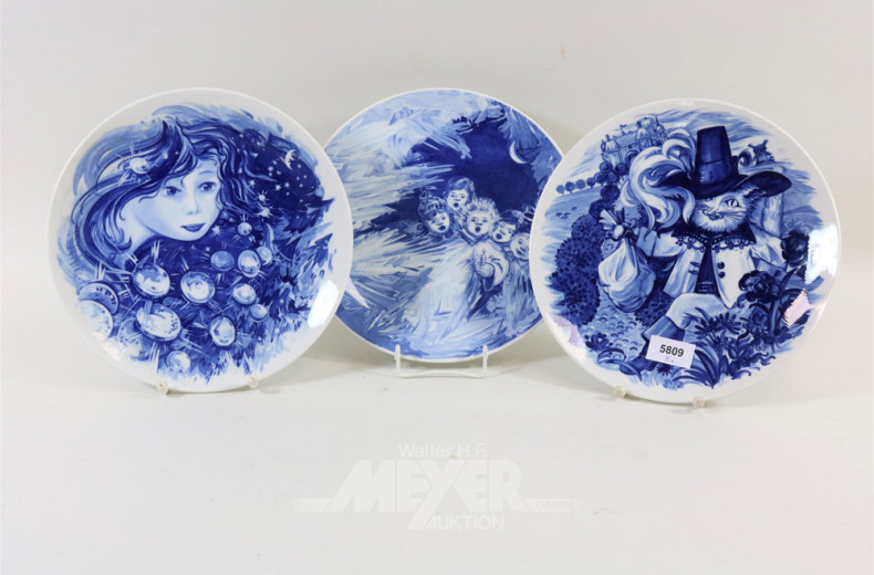 3 Jahresteller MEISSEN