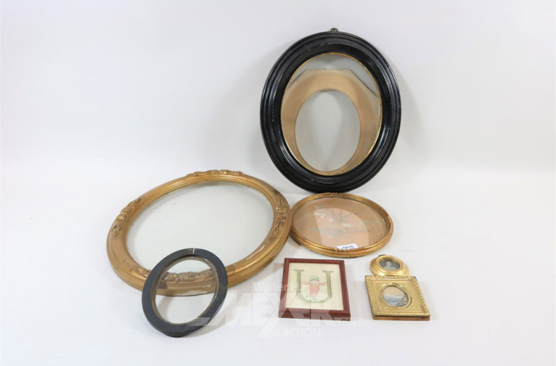 kl. Posten versch. Bilder und Rahmen,