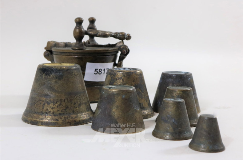 antiker Gewichtssatz, Bronze