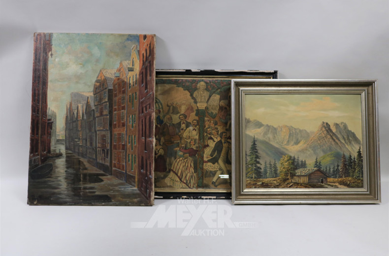 Konvolut von ca. 10 Bilder: