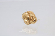 Schaumgold-Brosche, 585er Gelbgold,