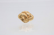 Schaumgold-Brosche, 585er Gelbgold,
