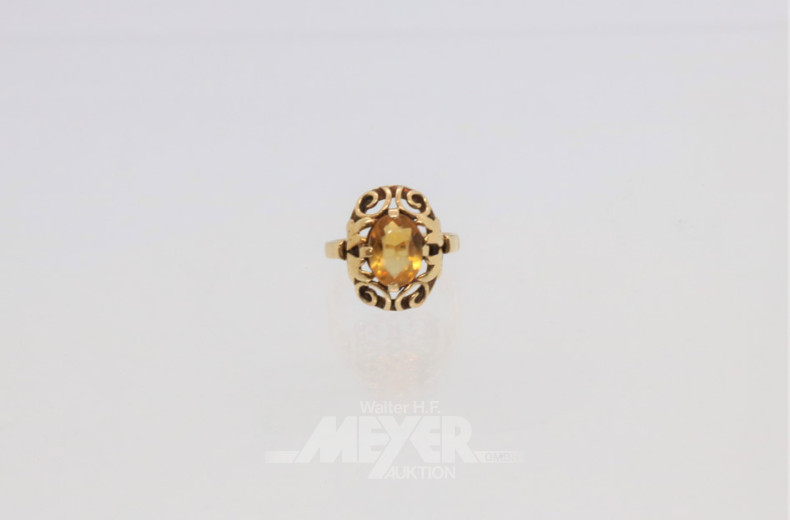 Ring, 585er Gelbgold,