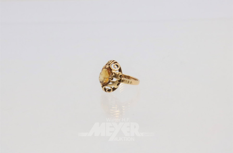 Ring, 585er Gelbgold,